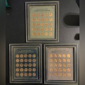 Franklin Mint Gold-Toned Coin Display Set